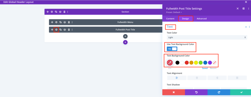 Change inner pages heading background color – Divi Extended Documentation