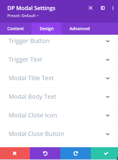 modal-setting-design