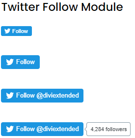 official twitter follow button