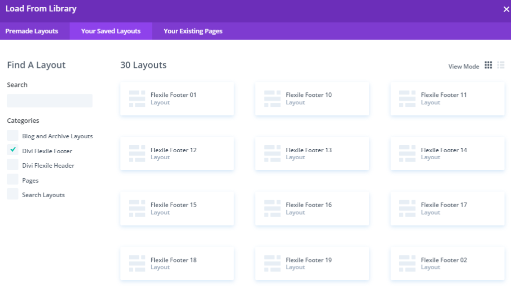 flexile-footer-divi-library