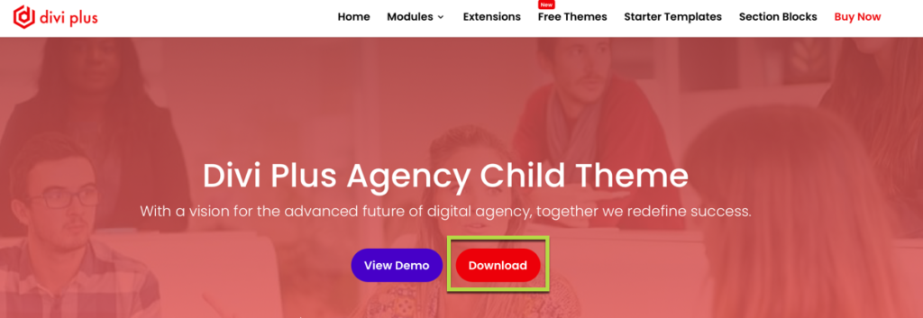 download-divi-plus-child-theme