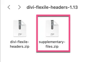 supplementary file flexile header