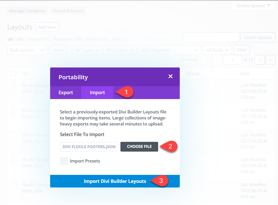 import-flexile-footers