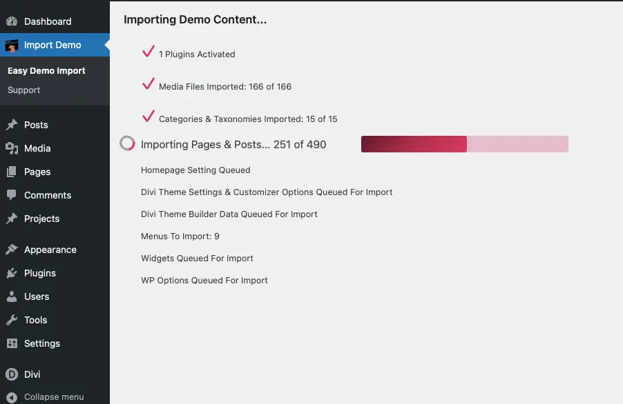 importing-demo-content
