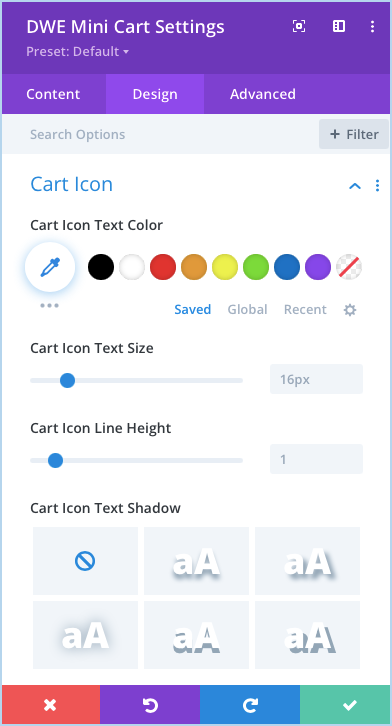 DWE Mini Cart - Divi Extended Documentation