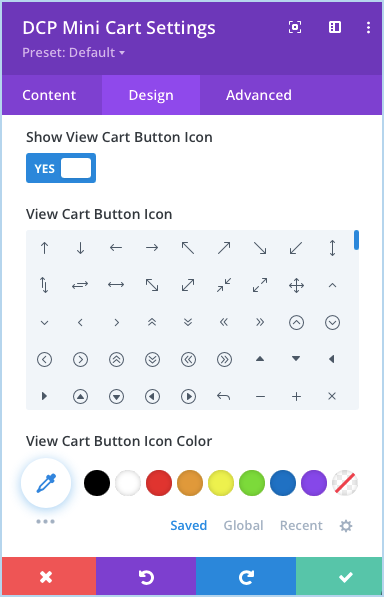 DCP Mini Cart - Divi Extended Documentation