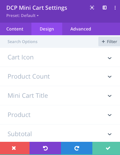 DCP Mini Cart - Divi Extended Documentation