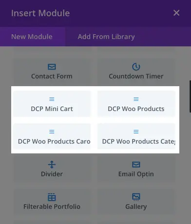 DCP Mini Cart - Divi Extended Documentation