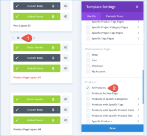 Product page layout - Divi Extended Documentation