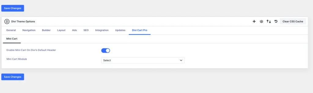 Mini Cart in Divi header