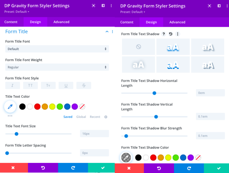 Gravity Forms Styler - Divi Extended Documentation
