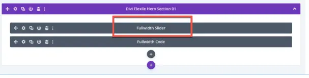 divi hero section automatic slider hover