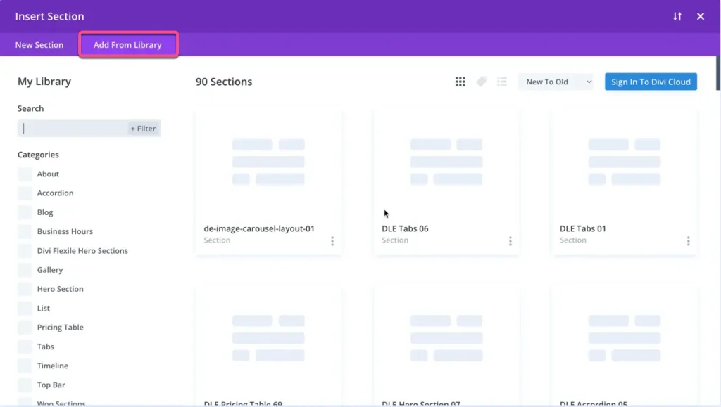 Importing and applying Divi layouts - Divi Extended Documentation