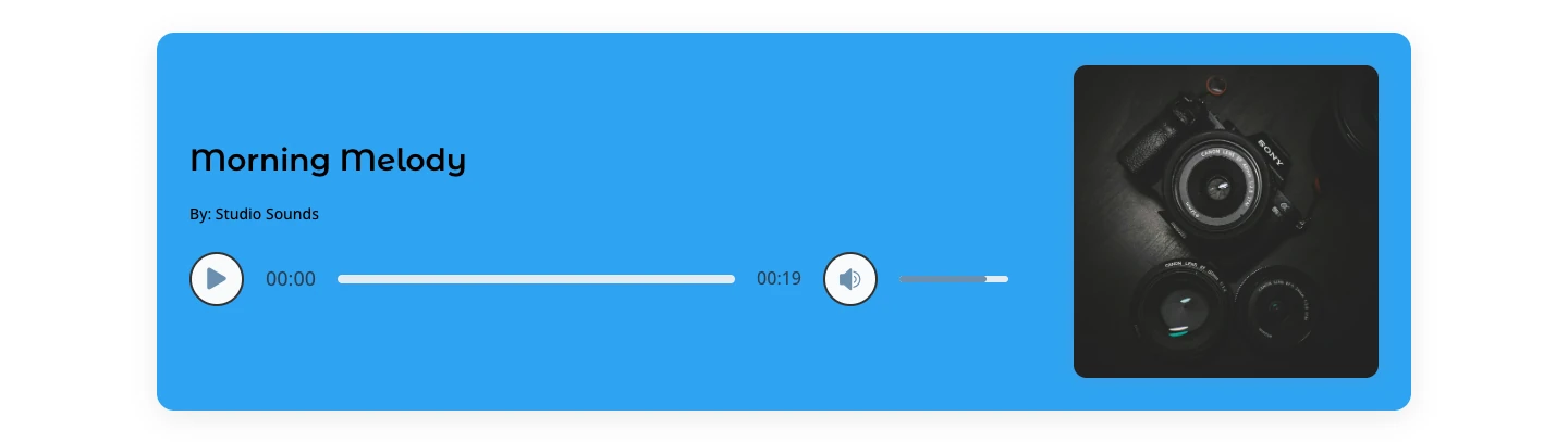 Audio Player module on the frontend
