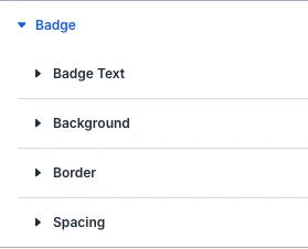 DE Promo Bar badge design settings
