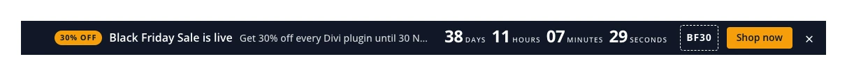DE Promo Bar module on the frontend