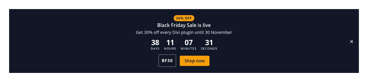 DE Promo Bar module on the frontend