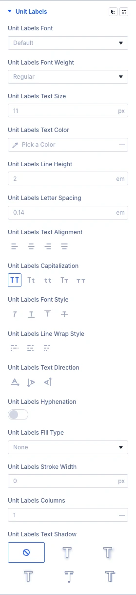 DE Countdown Timer unit labels design settings