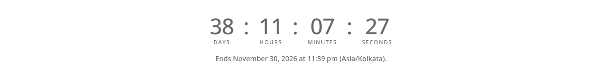 DE Countdown Timer module on the frontend