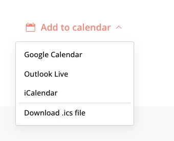 Add to Calendar module on the frontend