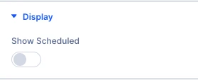 Event Status Display settings
