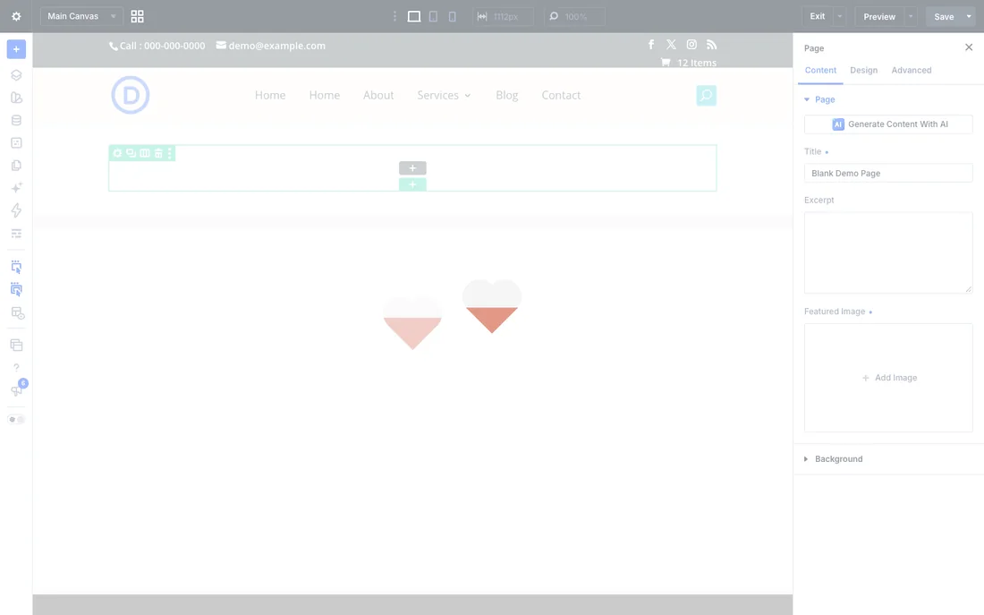 Adding the Before After Slider module in the Divi Visual Builder