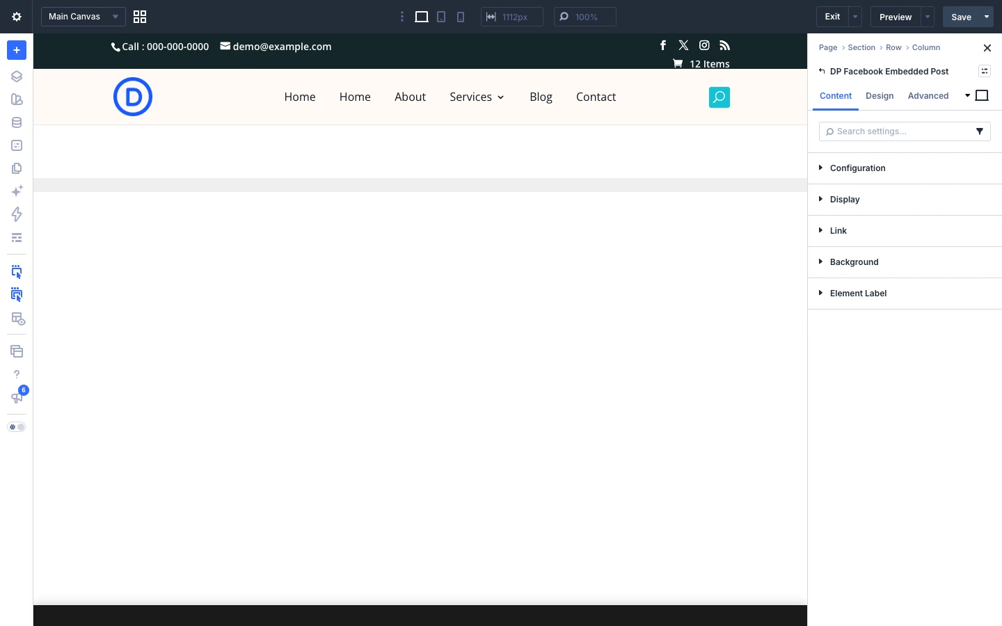 Facebook Embedded Post Content tab