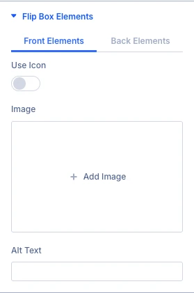 Flip Box Elements settings