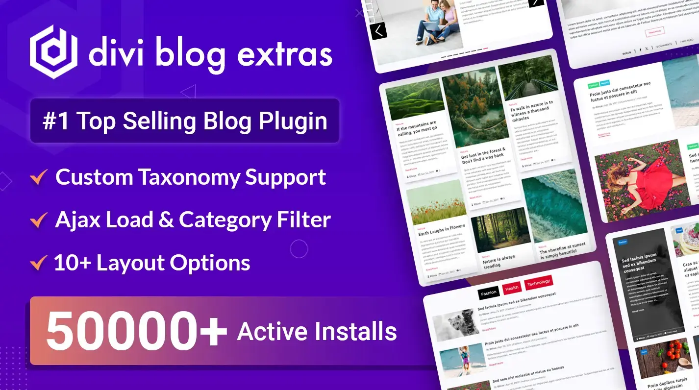 divi blog extras by divi extended