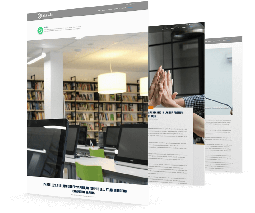 Divi blog posts template