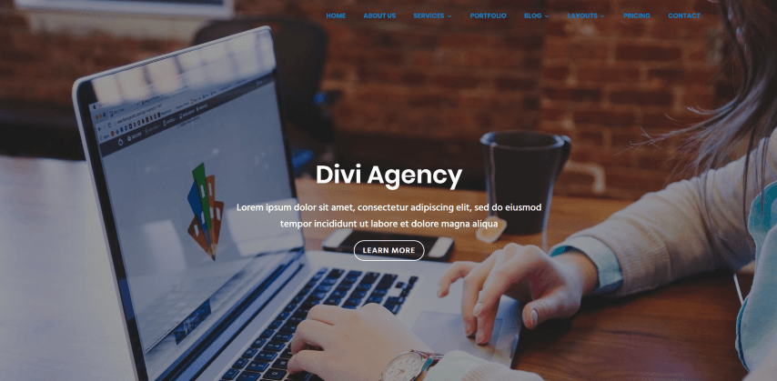 Divi agency layout