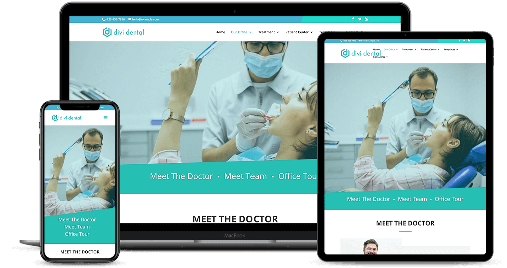 Responsive dental website