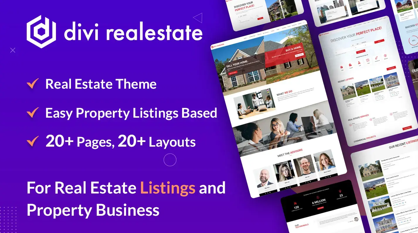 Divi Real Estate for Divi Marketplace