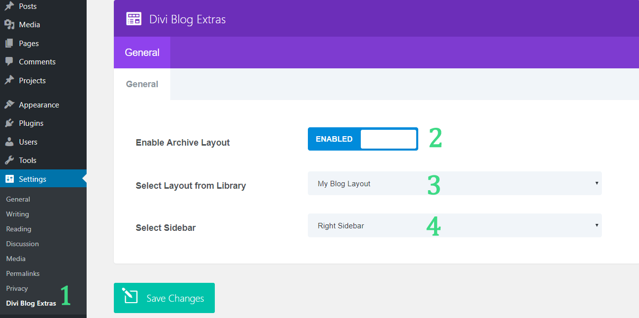 How to setup category archive pages
