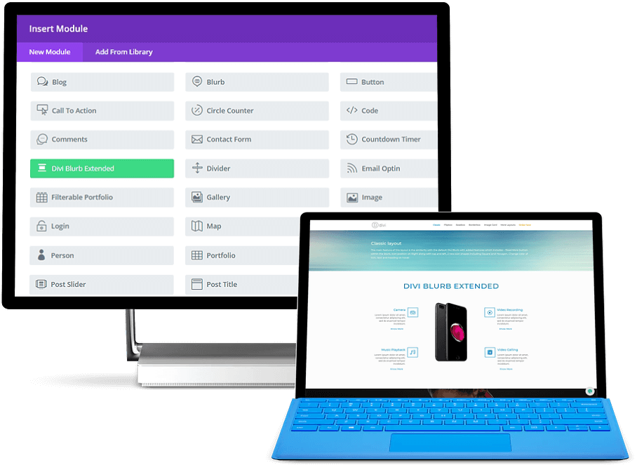 Advanced divi blurb module Advanced divi blurb module