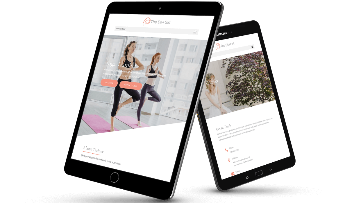 Divi yoga theme