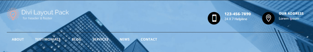 divi 4 header layout