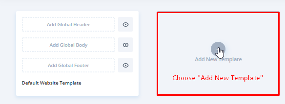 Add New Template in Theme Builder Library