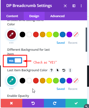Divi Breadcrumbs step 4