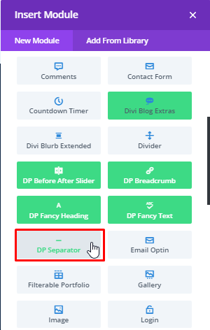 DP Separator Module