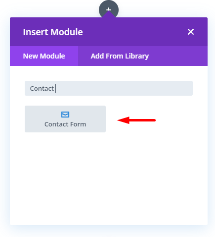 Divi Contact Form Module