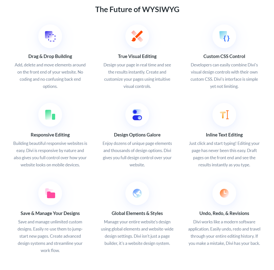 Divi Number of Design Elements