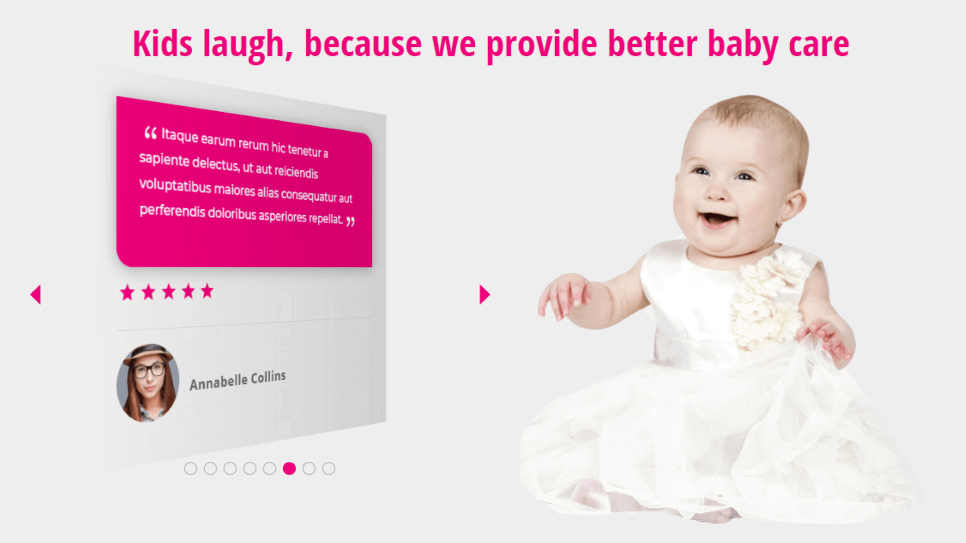 Divi testimonial slider example 6