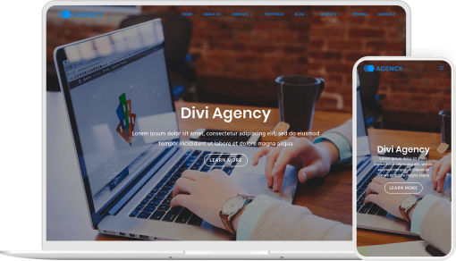 Divi Agency child theme allows you to create agencies and small businesses website with Divi