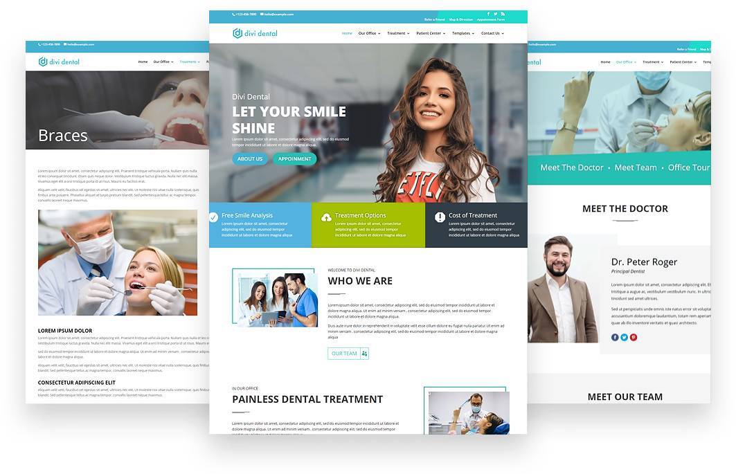 A complete Divi child theme for dental website