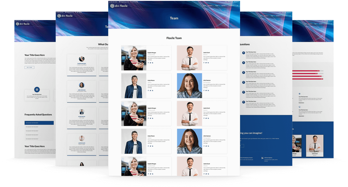 15+ Divi Inner Pages