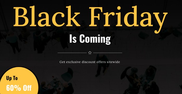 Black Friday Divi Plus template