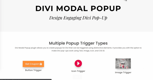Divi modal popup on page load time