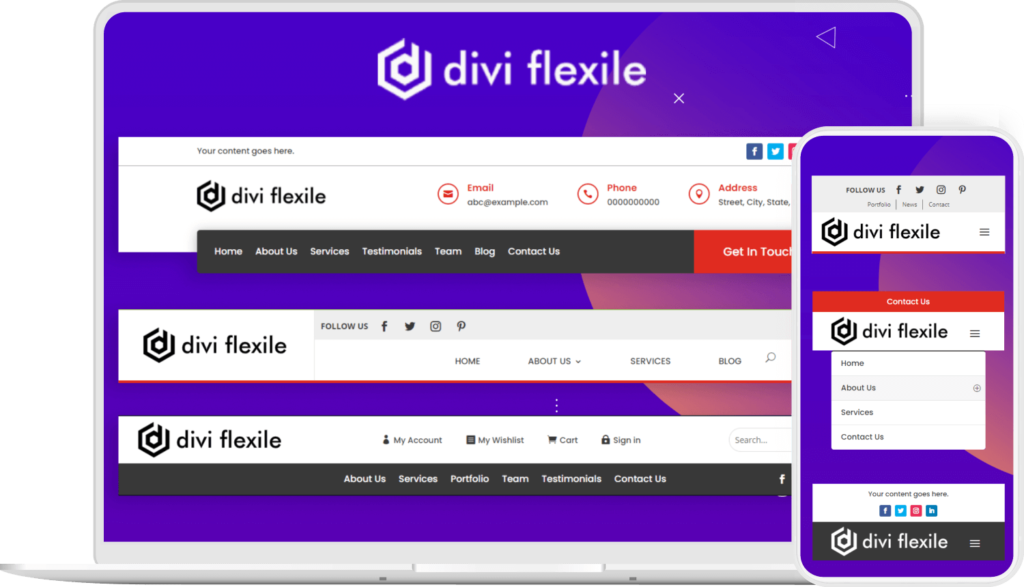 Divi Flexile Headers Image