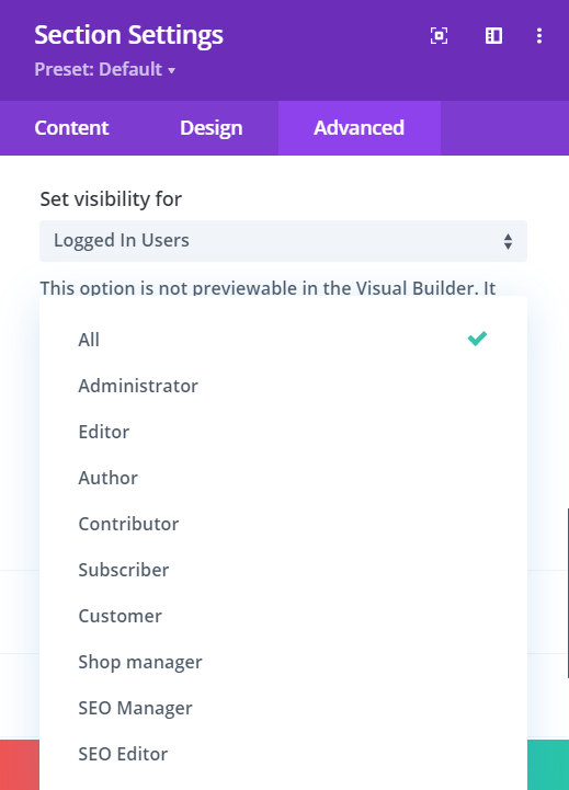 Divi Plus Visibility Manager Extension